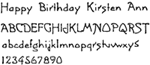 14pt. Greeting Monotone